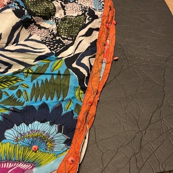 Chaudry KE S mini dress bohemian 100% cotton zebra floral snakeskin - Picture 8 of 9
